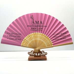 Ventilador de Mano Plegable de Bambú y Madera Personalizado al por Mayor con Logotipo Personalizado para Promoción - Product Image 2