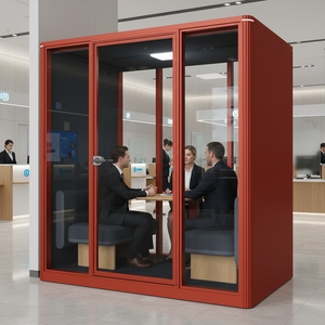 <span class=keywords><strong>Cabine</strong></span> de bureau préfabriquée insonorisée, <span class=keywords><strong>cabine</strong></span> téléphonique <span class=keywords><strong>acoustique</strong></span>, grande salle de réunion, <span class=keywords><strong>studio</strong></span> mobile pour une concentration et une intimité accrues - Product Image 6