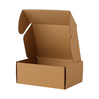 Boîte d'expédition en carton ondulé recyclable, pliable, écologique, personnalisée pour chaussettes avec logo