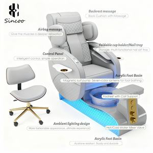 Sillas de Pedicura Eléctricas de Estilo Europeo al por Mayor, Silla de Spa para Pies con Hidromasaje, Silla de Manicura y Pedicura para Salón de Belleza - Product Image 3