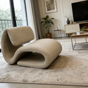 <span class=keywords><strong>Fauteuil</strong></span> d'appoint en tissu bouclé nordique moderne, canapé individuel créatif, mobilier de salon, <span class=keywords><strong>fauteuil</strong></span> inclinable de luxe - Product Image 5