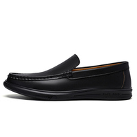 Mocassins pour hommes en cuir, Penny Loafer, à enfiler, faits main, légers, à talon plat, pour la conduite et le style décontracté ou professionnel