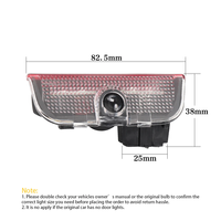 Ampoules LED Intérieures de Porte de Voiture, Lampe de Décoration, Accessoires pour VW Touareg 7P Golf 5 6 7 Jetta MK5 MK6 MK7 Passat B6 B7 B8 B9