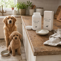 Granulés de soin dentaire pour animaux de compagnie en gros, à base d'algues naturelles, éliminateur de plaque et de tartre pour chiens et chats, absorption rapide, sûrs, haleine fraîche, santé bucco-dentaire
