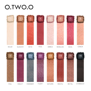 O dos, O cosméticos 16 colores brillo paleta de sombra de ojos - Product Image 6