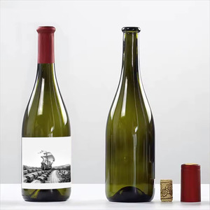 Botella de cristal de licor de champán negro marrón Cabernet Botellas de vino de cristal esmerilado negro Whisky Vodka <span class=keywords><strong>Gin</strong></span> Botella 750 Ml - Product Image 2