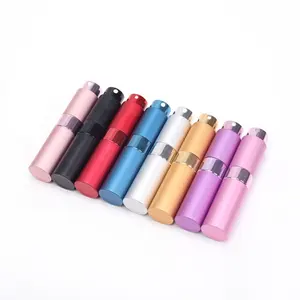 10ml nhôm xoắn lên Refillable xách tay Nước hoa Atomizer