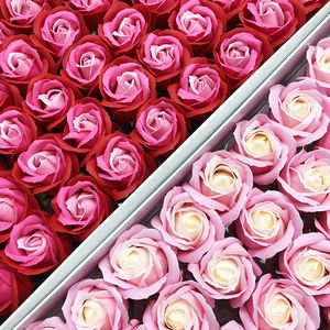 San valentino Bouquet che fa materiali fioraio fornisce decorazioni rosa colorata con tre colori sovrapposti a fiori di sapone - Product Image 6