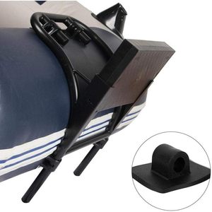 Support de fixation universel noir en PVC pour moteur de bateau gonflable, idéal pour kayak, rafting et accessoires de pêche - Product Image 3