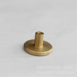 <b>Copper</b> Furniture Handle Round Single Hole Minimalist Drawer <b>Knob</b> 25x20mm Durable - Product Image 4
