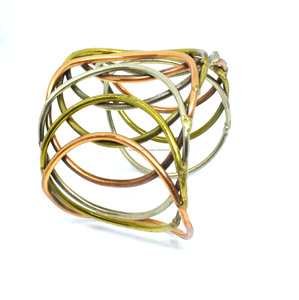 Hot Sale Arthritis Pain Relief Twisted Health Healing <b>Copper</b> Magnetic Therapy Cuff Hot Sale Brass Fashion Jewelry <b>Bangle</b> - Product Image 3