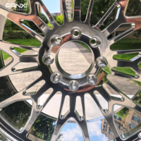 Jantes forgées polies 20x10 22x10 22x12 24x12 24x14 à 8 trous avec enjoliveurs flottants pour Chevy Silverado 2500 GMC Sierra 2500