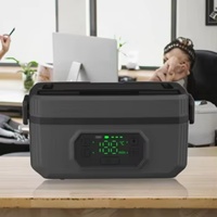 Lonchera Eléctrica Recargable con Aislamiento, 3500mAh*6P, Calentamiento Rápido con un Toque, Contenedor de Alimentos Eléctrico para Exteriores