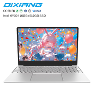 Ordinateur portable professionnel 15,6 pouces neuf en gros, Windows 11, PC commercial économique M3-6Y30 16 Go 512 Go