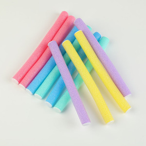 Rizadores de pelo de algodón perlado multicolor DIY, rizador de esponja EVA, herramienta para rizar el cabello de algodón perlado - Product Image 3