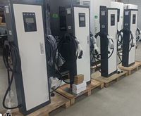 22kW*2 GB/T Tipe1/Tipe2 Dual Gun AC EV Charger Komersial RFID 44KW Stasiun Pengisian Daya WiFi 4G Aplikasi OCPP 1.6J IP55 Bersertifikasi CE Baru