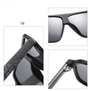 New <b>Large</b> <b>Frame</b> Sunglasses Fashion Polarized Outdoor Trend Black Sunglasses UV400 Men's Sunglasses - Product Image 4