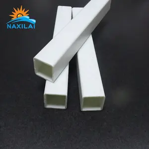 Naxilai-tubo cuadrado extruido transparente, Tubo rectangular blanco de plástico de PVC