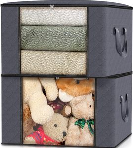 Large Capacity Durable 56L 60L pp Injection Eco-Friendly Transparent Virgin PP Carton Household Clothing Stackable <b>Storage</b> Box - Product Image 3