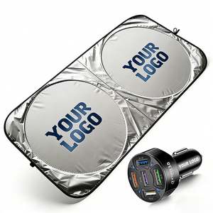 Wholesale Custom Logo <b>Car</b> <b>Sun</b> <b>Visor</b> Summer Business Promo Gift Windshield Sunshade With Heat Insulation Silver Tape <b>Car</b> Sunshade - Product Image 1
