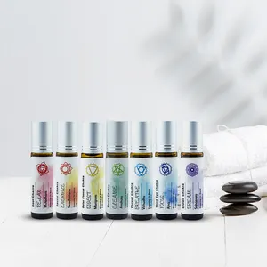 100% Pure Private Label Therapeut ische Qualität Bio-Chakra Duft Parfüm Geschenkset Ätherisches Öl