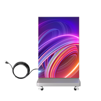Écran LED intelligent pliable de haute qualité, mobile et contrôlable via téléphone portable, écran d'affichage numérique LED publicitaire