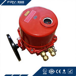 แอคชูเอเตอร์ไฟฟ้าแรงบิดสูงโครงสร้างอลูมิเนียมอโนไดซ์<span class=keywords><strong>แบบ</strong></span>หมุนด้วยตนเองดีไซน์เฟืองตัว<span class=keywords><strong>หนอน</strong></span>คู่ - Product Image 1