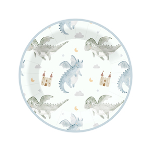 ชุดจานกระดาษลายไดโนเสาร์สำหรับงานเลี้ยงเด็ก DAMAI ชุดอุปกรณ์จัดงานเลี้ยงธีมไดโนเสาร์ จานกระดาษสำหรับของหวานและอาหารค่ำ สำหรับแขก 10 คน - Product Image 4