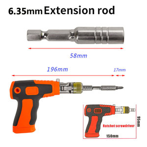 MYJ Manual Gun-type Ratchet <b>Screwdriver</b> <b>Set</b> Household Repair Tool Dual-direction 14- in -1 Ratchet <b>Screwdriver</b> <b>Bit</b> <b>Set</b> 14- in -1 - Product Image 2