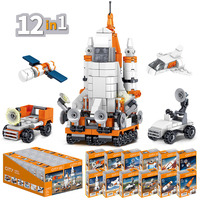 Modèle sur le thème de l'espace Mini Building Block Set Plastic Diy Stem Toys Brick for Kindergarten