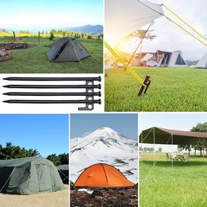 Piquets de tente 12in Heavy Duty avec sac de rangement, piquets de tente en acier forgé pour le <span class=keywords><strong>camping</strong></span>, incassables et inflexibles (8 piquets 12in) - Product Image 4