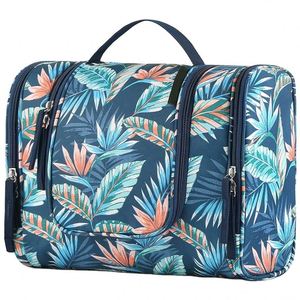 Muestra Gratuita, Bolsa de Maquillaje de Nailon Impermeable Grande con Impresión Personalizada del Fabricante, Organizador de Viaje, Bolsa de Aseo Colgante para Cosméticos - Product Image 1