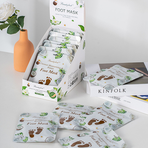 Maschera per piedi Spa Beauty Host cocco idratante profondo e riparazione maschere per i piedi di grandi dimensioni per la cura della pelle del piede calze - Product Image 5