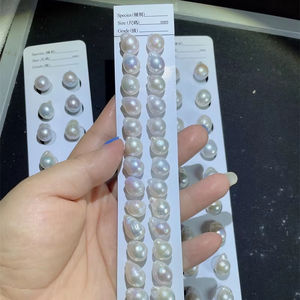 Collar de perlas de agua dulce de alta calidad 2A <span class=keywords><strong>barroco</strong></span> blanco rosa púrpura 9-13mm venta al por mayor cuentas sueltas de tamaño pequeño para la fabricación de joyas - Product Image 5