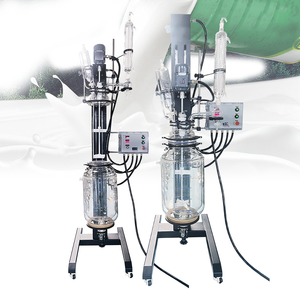 Réacteur en verre automatique de haute qualité 20L-200L levage et rotation multifonctionnels pour une utilisation industrielle et en laboratoire 220V - Product Image 1