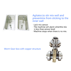 Machine de fabrication de crème glacée automatique, appareil à 3 parfums en acier inoxydable, <span class=keywords><strong>italien</strong></span>, appareil commercial, pour faire de la glace, 1 pièce - Product Image 4
