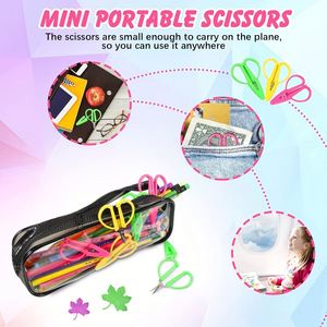 20 Mini Tijeras de Costura de Colores Sólidos, Tijeras de Bordado Portátiles, Protectoras, Seguras y Afiladas para Punto de Cruz y Manualidades con Aguja - Product Image 4