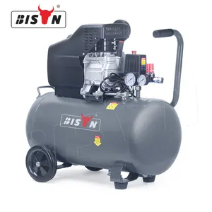 Bison China 120V Lubricated Direct Driven Air Compressor 50L 60Hz Portable 2.5Hp Air Compressor Direct Driven Oil Lub