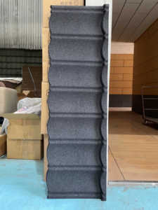 Tuiles en métal revêtues de pierre pour les <span class=keywords><strong>maisons</strong></span> américaines-Bardeaux imperméables durables avec conception d'écailles de poisson - Product Image 2