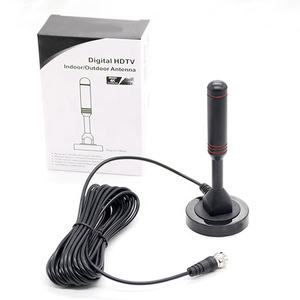 <span class=keywords><strong>Antenne</strong></span> TV numérique <span class=keywords><strong>HD</strong></span> <span class=keywords><strong>intérieure</strong></span> longue portée 360 degrés UHF terrestre DVB DVBT2 HDTV, <span class=keywords><strong>meilleur</strong></span> gain de 25 dBi, fréquence 170-860 MHz - Product Image 1