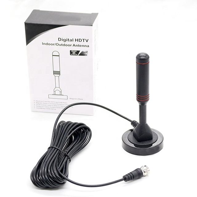 360 Degree Long Range UHF Terrestrial DVB DVBT2 HDTV Best Indoor HD Digital TV Antenna 25dbi Gain 170-860MHz Frequency