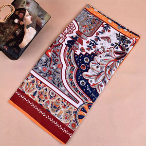 Bufanda Larga de Jacquard con Borlas, 100% Poliéster, Estilo Vintage de Lujo, para Mujer, Elegante, Suave al Tacto, con Estampado Étnico, Gran Venta 2026 - Product Image 4