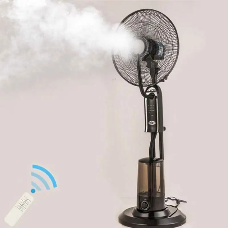 16 inch wholesales remote, control ultrasonic humidifier air indoor standing spray cooling water mist fan/