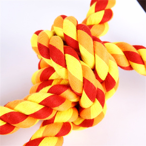 Jouet pour chien en coton écologique en gros, <span class=keywords><strong>corde</strong></span> à mâcher tressée durable en forme d'os pour chiens - Product Image 6