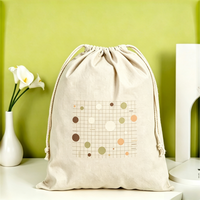 Sac de transport polyvalent en toile écologique personnalisable avec cordon de serrage, motif dessin animé simple, idéal pour les cadeaux promotionnels de marque et les cadeaux de vacances