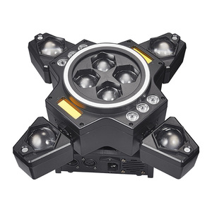 Rayo de luz láser de ojo de abeja de cuatro brazos Barra pequeña Atmósfera KTV Flash Light Seis en uno Luz con cabezal móvil Transfronterizo DMX512 LED - Product Image 6