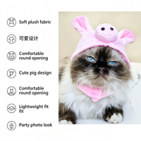 Chapeau Citrouille d'Halloween pour Animaux de Compagnie, en Peluche Douce et Polyester, Adorable Coiffe Citrouille, Accessoire de Coiffure et de Déguisement pour Petits Chiens et Chats