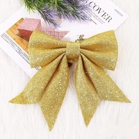 Noeuds de Noël à paillettes de grande taille, très demandés et de haute qualité |   Décoration de Fête Essentielle : Plusieurs Couleurs Disponibles, Style Festif