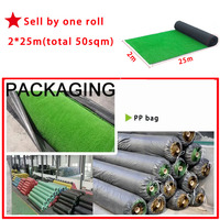 Gazon synthétique PP haute densité / Gazon artificiel pour aménagement paysager / Tapis d'herbe verte