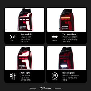 Adecuado para Volkswagen Multivan T5 montaje de luz trasera 10-14 VOLKSWAGEN T5 LED dinámico modificado - Product Image 6